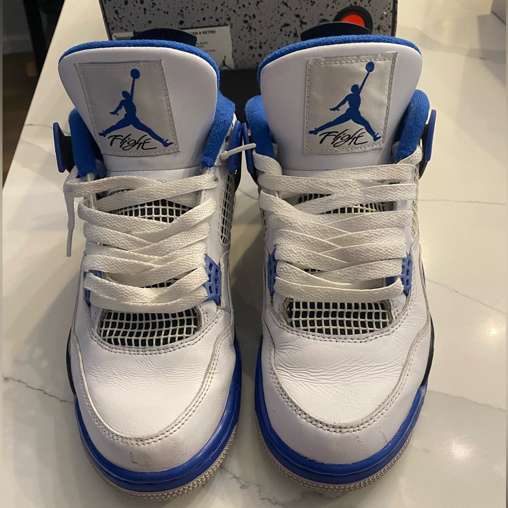 Air Jordan 4 Retro game royal Blue and White mens size 8.5